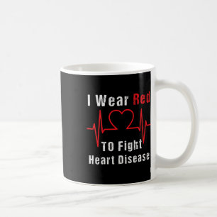 Mug Portez du rouge pour combattre les maladies cardia