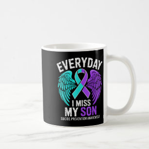 Mug Portez du sarcelle & du violet Je Miss Mon Fil