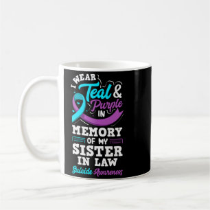Mug Portez du sarcelle et du violet en mémoire de ma b