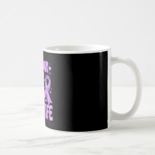 Mug Portez du violet pour la sensibilisation à la mala