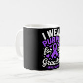 Mug Portez du violet pour le mois de sensibilisation a (Devant gauche)