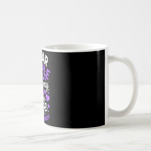Mug Portez du violet pour le mois de sensibilisation a (Droite)