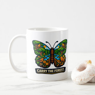 Mug Portez l'écosystème du papillon de la forêt