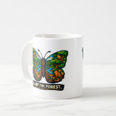 Mug Portez l'écosystème du papillon de la forêt (Devant gauche)