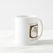 Mug Portez Votre Monde – Conception Dorée (Devant droit)