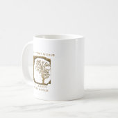 Mug Portez Votre Monde – Conception Dorée (Devant gauche)