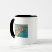 Mug Portland de Air montrant Bridges et (Devant gauche)