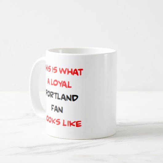 Mug portland fan, loyal (Devant gauche)