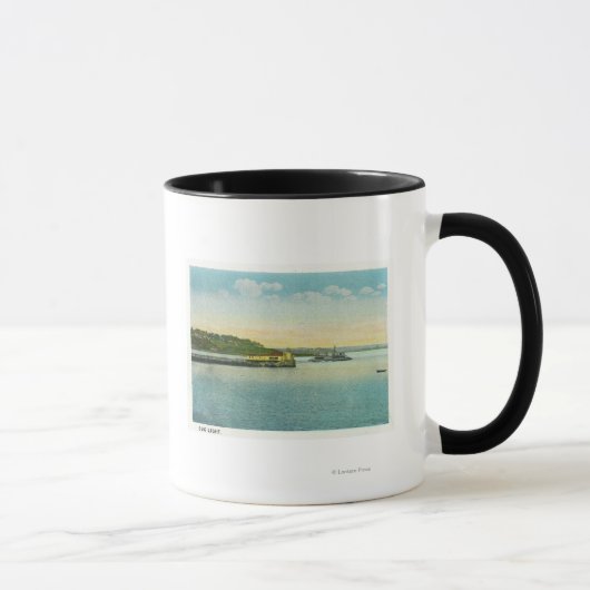 Mug Portland, MaineVue du phare de Bug (Droite)