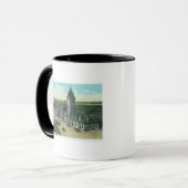 Mug Portland, MaineVue extérieure de la gare Union (Devant gauche)