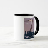 Mug Portland, OregonScène de tramway aérien (Devant droit)
