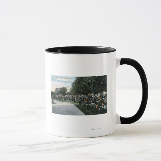 Mug Portland, OregonVue d'un jardin Rose (Droite)