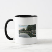 Mug Portland, OregonVue d'un jardin Rose (Gauche)