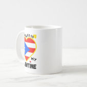Mug Porto Rico est ma Saint Valentin Puerto (Devant gauche)