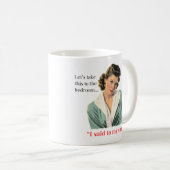 Mug Portons ça à la chambre à coucher (Devant droit)