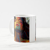 Mug Portrait Abstrait coloré (Devant gauche)