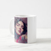 Mug Portrait Abstrait de Lumière Néon (Devant gauche)