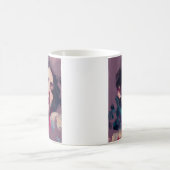 Mug Portrait Abstrait de Lumière Néon (Centre)