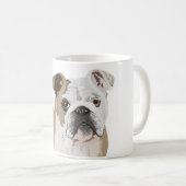 Mug Portrait anglais de Bulldog (Devant droit)
