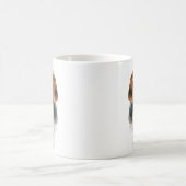 Mug Portrait aquarelle de beagle (Centre)