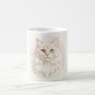 Mug Portrait aquarelle de chat persan