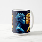 Mug Portrait Artistique Double de Mécanique Complément (Devant droit)