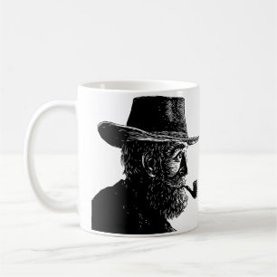 Mug Portrait au point et à la ligne : Vieil homme sage