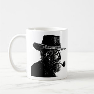 Mug Portrait au point et à la ligne : Vieil homme sage