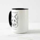 Mug Portrait berger allemand (Devant gauche)