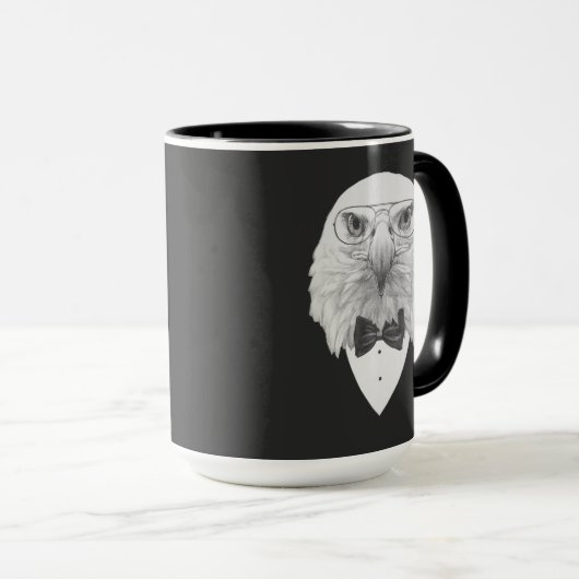 Mug Portrait chic d'Eagle (Devant droit)