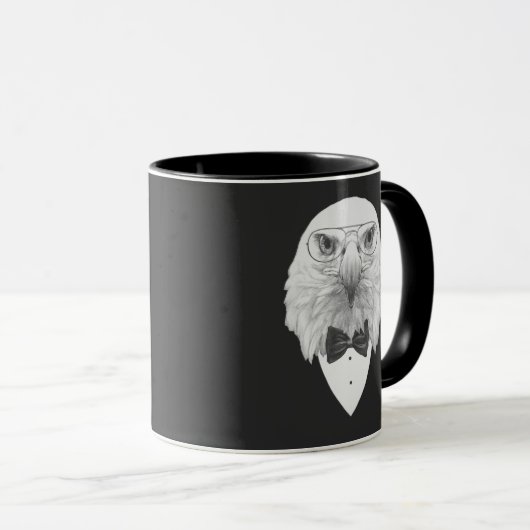 Mug Portrait chic d'Eagle (Devant droit)