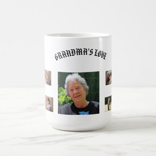 Mug Portrait classique de grand-mère au centre avec so (Centre)