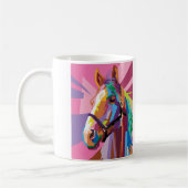 Mug Portrait coloré de Pop Art Horse (Gauche)