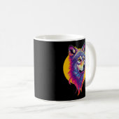 Mug Portrait couleur Wolf (Devant droit)