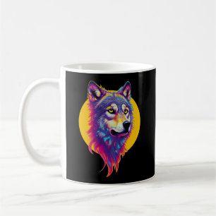 Mug Portrait couleur Wolf
