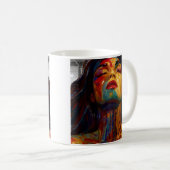 Mug Portrait d'alimentation Abstrait (Devant droit)
