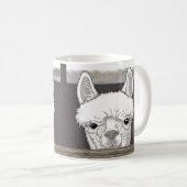 Mug Portrait d'Alpaca (Devant droit)