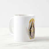 Mug Portrait d'Angelfish rayé jaune (Devant gauche)