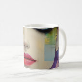Mug Portrait dans le surréalisme des blocs de couleurs (Devant droit)