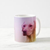 Mug Portrait d'aquarelle de chien de Labrador Retrieve (Devant droit)