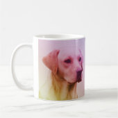 Mug Portrait d'aquarelle de chien de Labrador Retrieve (Gauche)