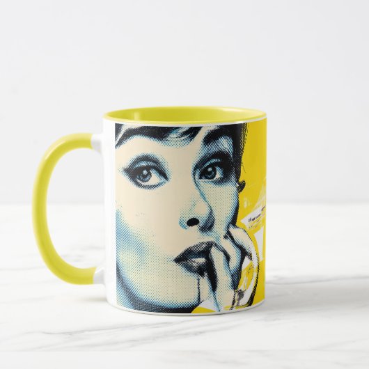 Mug Portrait d'art pop double (Gauche)