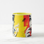 Mug Portrait d'art pop double (Centre)