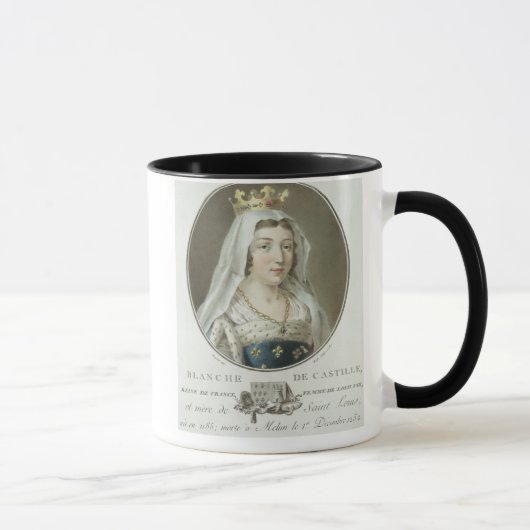 Mug Portrait de 1185-1252) engrav de Blanche de (Droite)