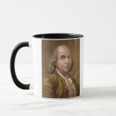 Mug Portrait de Benjamin Franklin (1706-90), de 'le (Gauche)