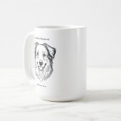 Mug Portrait de berger australien (Devant gauche)