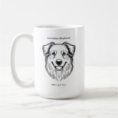 Mug Portrait de berger australien (Gauche)