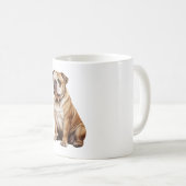 Mug Portrait de Bulldog anglais charmant - Canin adora (Devant droit)