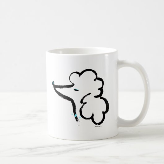 Mug Portrait de caniche (Droite)