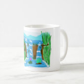 Mug Portrait de cascade (Devant droit)